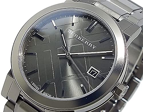 Burberry The City Gunmetal Dial Stainless Steel Strap Watch for Men - BU9007 Watches Burberry   