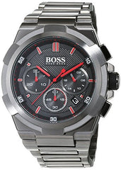 Hugo Boss Supernova Grey Dial Grey Steel Strap Watch for Men - 1513361 Watches Hugo Boss   