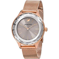 Swarovski Octea Nova Grey Dial Gold Mesh Bracelet Watch for Women - 5451634 Watches Swarovski   