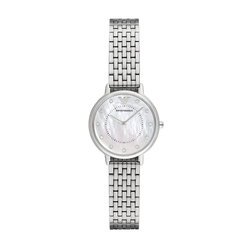 Emporio Armani Kappa Mother of Pearl Dial Silver Mesh Bracelet Watch For Women - AR2511 Watches Emporio Armani   