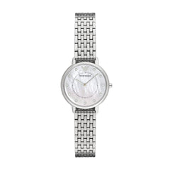 Emporio Armani Kappa Mother of Pearl Dial Silver Mesh Bracelet Watch For Women - AR2511 Watches Emporio Armani   