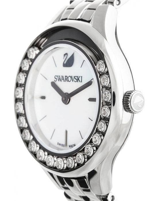 Swarovski Lovely Crystals Mini White Dial Silver Steel Strap Watch for Women - 5242901 Watches Swarovski   