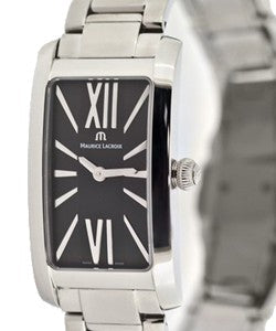 Maurice Lacroix Fiaba Black Dial Silver Steel Strap Watch for Women - FA2164-SS002-350 Watches Maurice Lacroix   