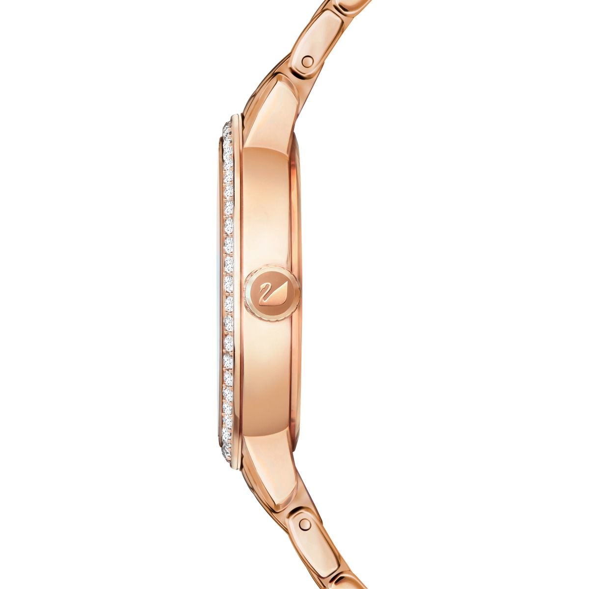 Swarovski Lovely Crystals Mother of Pearl Dial Rose Gold Steel Strap Watch for Women - 5261496 Watches Swarovski   