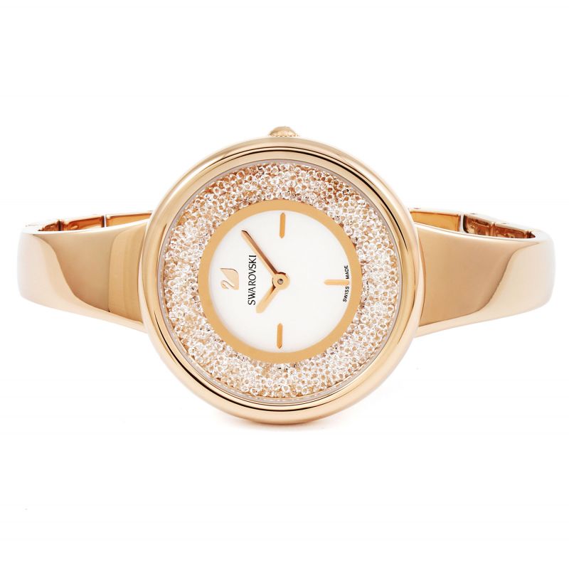 Swarovski Crystalline Bracelet White Dial Rose Gold Steel Strap Watch for Women - 5269250 Watches Swarovski   