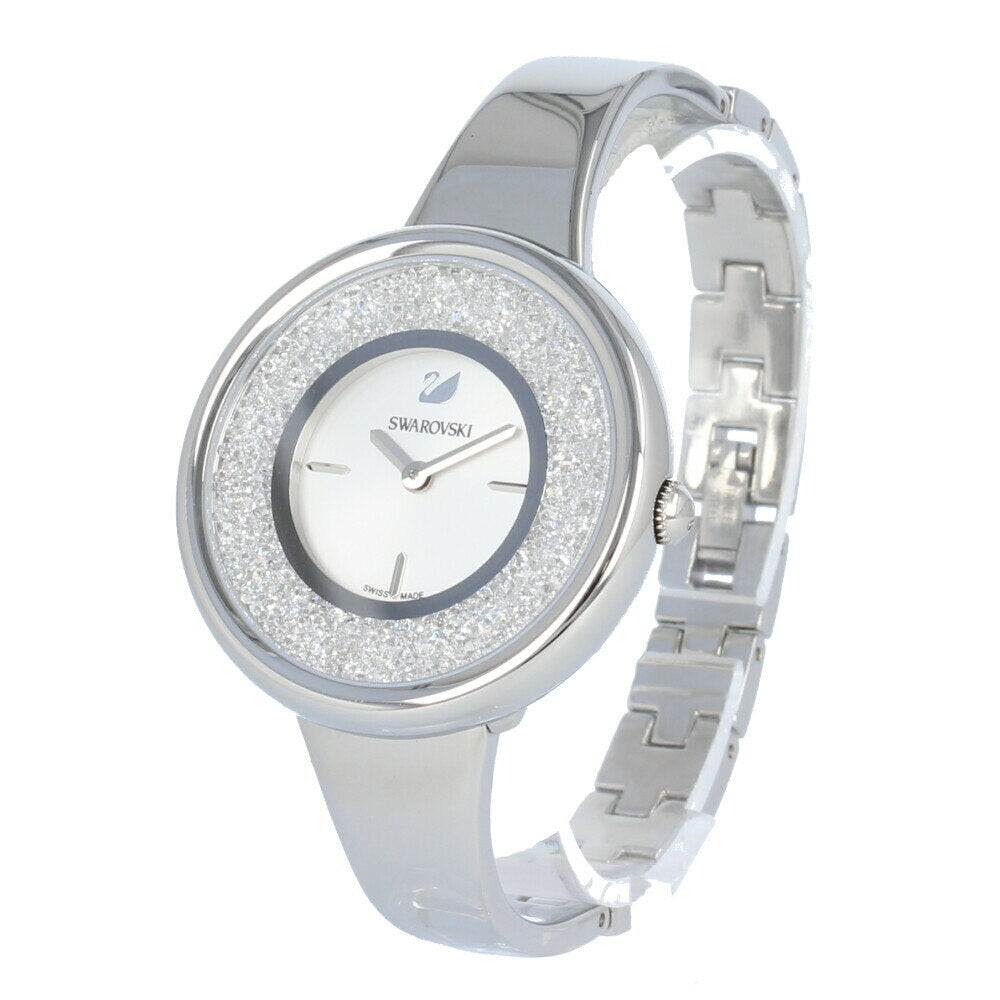 Swarovski Crystalline Pure Silver Dial Silver Steel Strap Watch for Women - 5269256 Watches Swarovski   