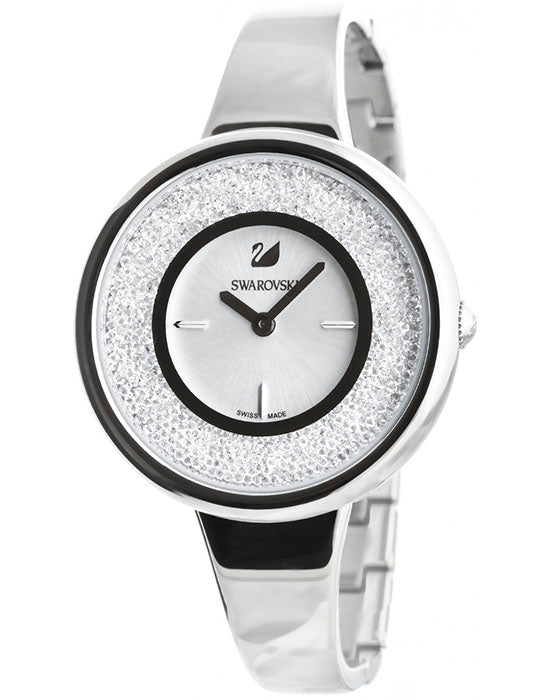 Swarovski Crystalline Pure Silver Dial Silver Steel Strap Watch for Women - 5269256 Watches Swarovski   