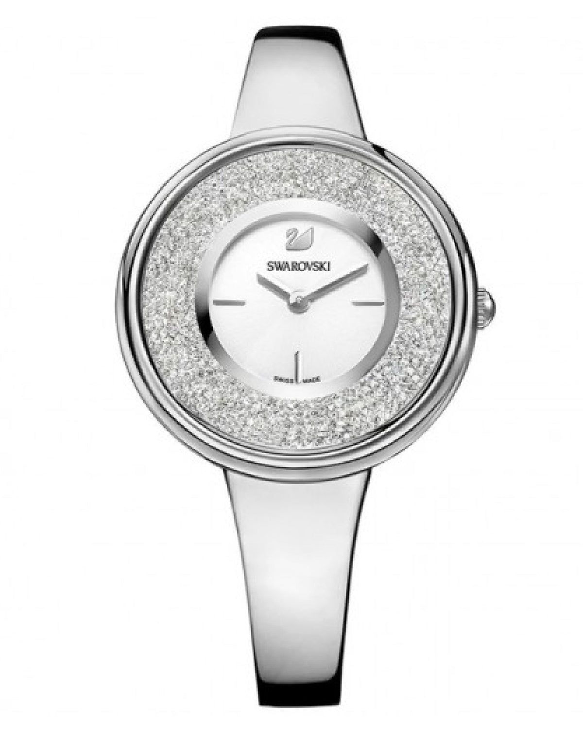 Swarovski Crystalline Pure Silver Dial Silver Steel Strap Watch for Women - 5269256 Watches Swarovski   