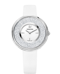 Swarovski Crystalline Pure White Dial White Leather Strap Watch for Women - 5275046 Watches Swarovski   