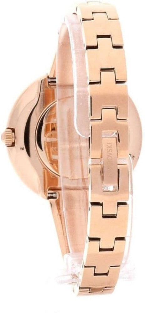 Swarovski Crystalline Pure Black Dial Rose Gold Steel Strap Watch for Women - 5295334 Watches Swarovski   