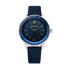 Swarovski Octea Nova Blue Dial Blue Leather Strap Watch for Women - 5295349 Watches Swarovski   