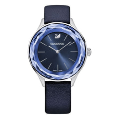 Swarovski Octea Nova Blue Dial Blue Leather Strap Watch for Women - 5295349 Watches Swarovski   