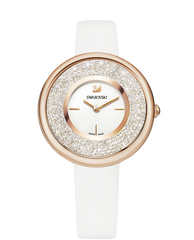 Swarovski Crystalline Pure White Dial White Leather Strap Watch for Women - 5376083 Watches Swarovski   