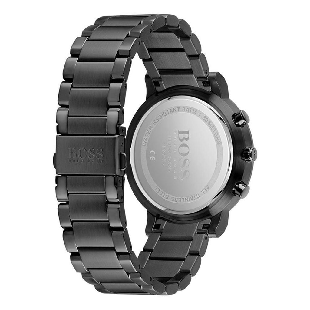 Hugo Boss Integrity Black Dial Black Steel Strap Watch for Men - 1513780 Watches Hugo Boss   