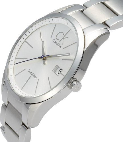 Calvin Klein Bold White Dial Silver Steel Strap Watch for Men - K2241120 Watches Calvin Klein   