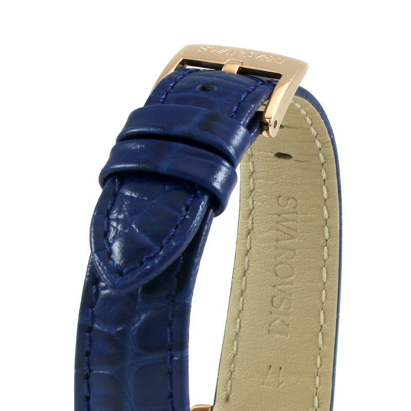 Swarovski Octea Lux Blue Dial Blue Leather Strap Watch for Women - 5414413 Watches Swarovski   