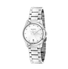 Gucci G Timeless Mother of Pearl Dial Silver Steel Strap Watch For Women - YA126542 Watches Gucci   