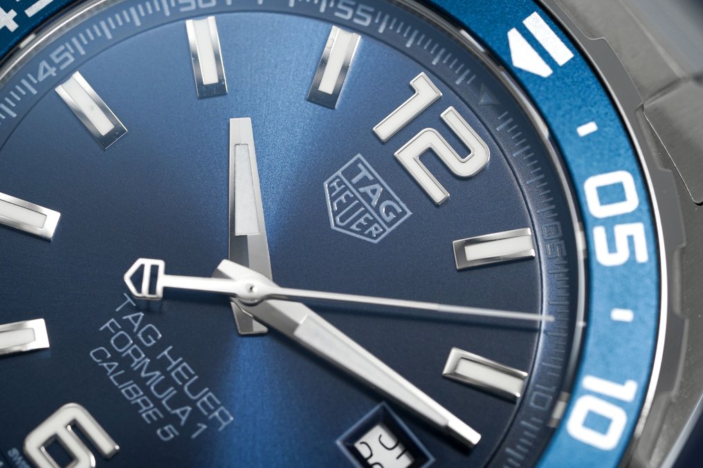 Tag Heuer Formula 1 Bucherer Blue Edition Blue Dial Silver Steel Strap Watch for Men - WAZ2015.BA0842 Watches Tag Heuer   