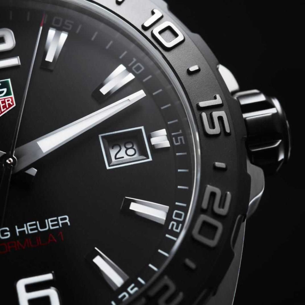 Tag Heuer Formula 1 Quartz 41mm Black Dial Black Rubber Strap Watch for Men - WAZ1110.FT8023 Watches Tag Heuer   