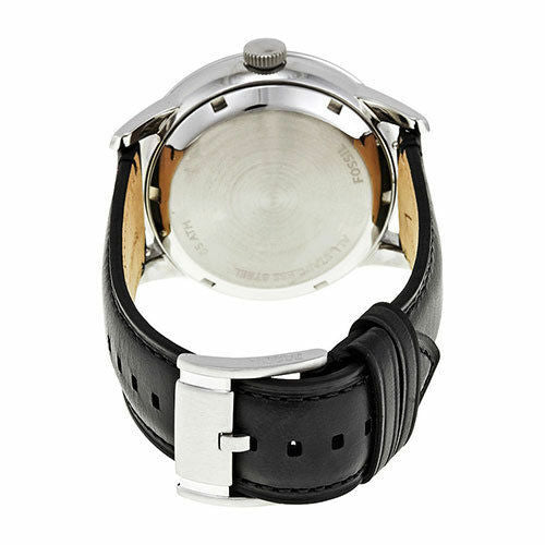 Fossil Townsman Twist Multifunction White Dial Black Leather Strap Watch for Men - ME1164 Watches Fossil   