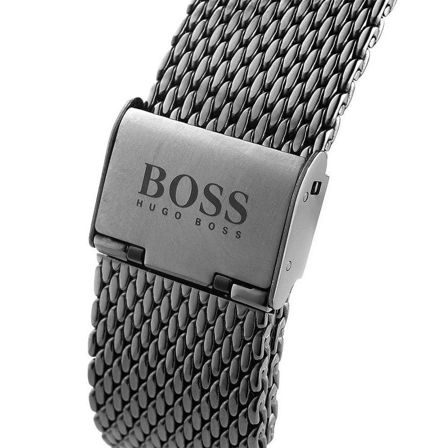 Hugo Boss Ocean Edition Blue Dial Black Mesh Bracelet Watch for Men - 1513702 Watches Hugo Boss   