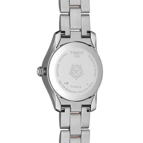 Tissot T Wave Mother of Pearl Dial Two Tone Stainless Steel Strap Watch For Women - T112.210.22.113.01 Watches Tissot   