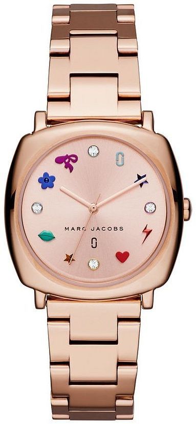 Marc Jacobs Mandy Rose Gold Dial Rose Gold Stainless Steel Strap Watch for Women - MJ3550 Watches Marc Jacobs   