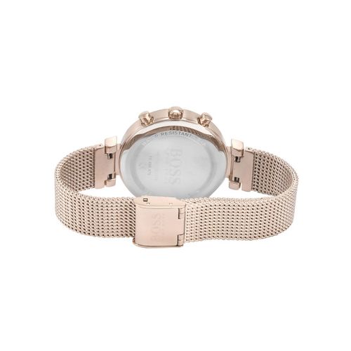 Hugo Boss Flawless White Dial Gold Mesh Bracelet Watch for Women - 1502553 Watches Hugo Boss   