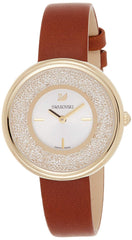 Swarovski Crystalline Pure White Dial Brown Leather Strap Watch for Women - 5275040 Watches Swarovski   