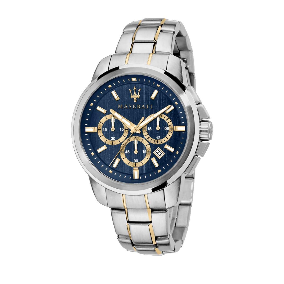 Maserati Successo 44mm Chronograph Quartz Blue Dial Watch For Men - R8873621016 Watches Maserati   