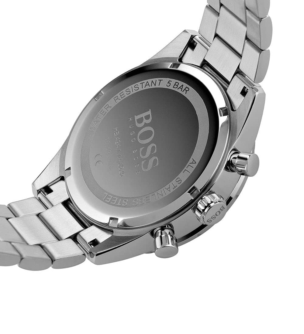 Hugo Boss Pilot Blue Dial Silver Steel Strap Watch for Men - 1513850 Watches Hugo Boss   