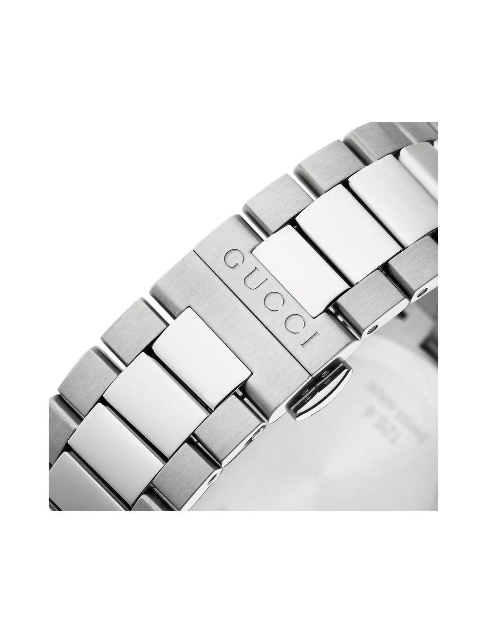 Gucci G Timeless Grey Dial Silver Steel Strap Watch For Men - YA126441 Watches Gucci   