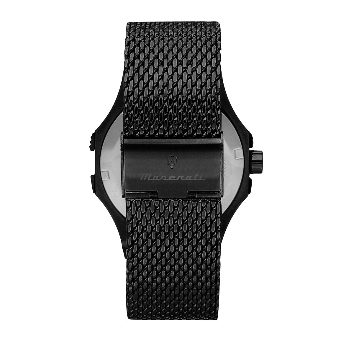 Maserati Potenza Aqua Edition Black Dial Black Mesh Bracelet Watch For Men - R8853144002 Watches Maserati   