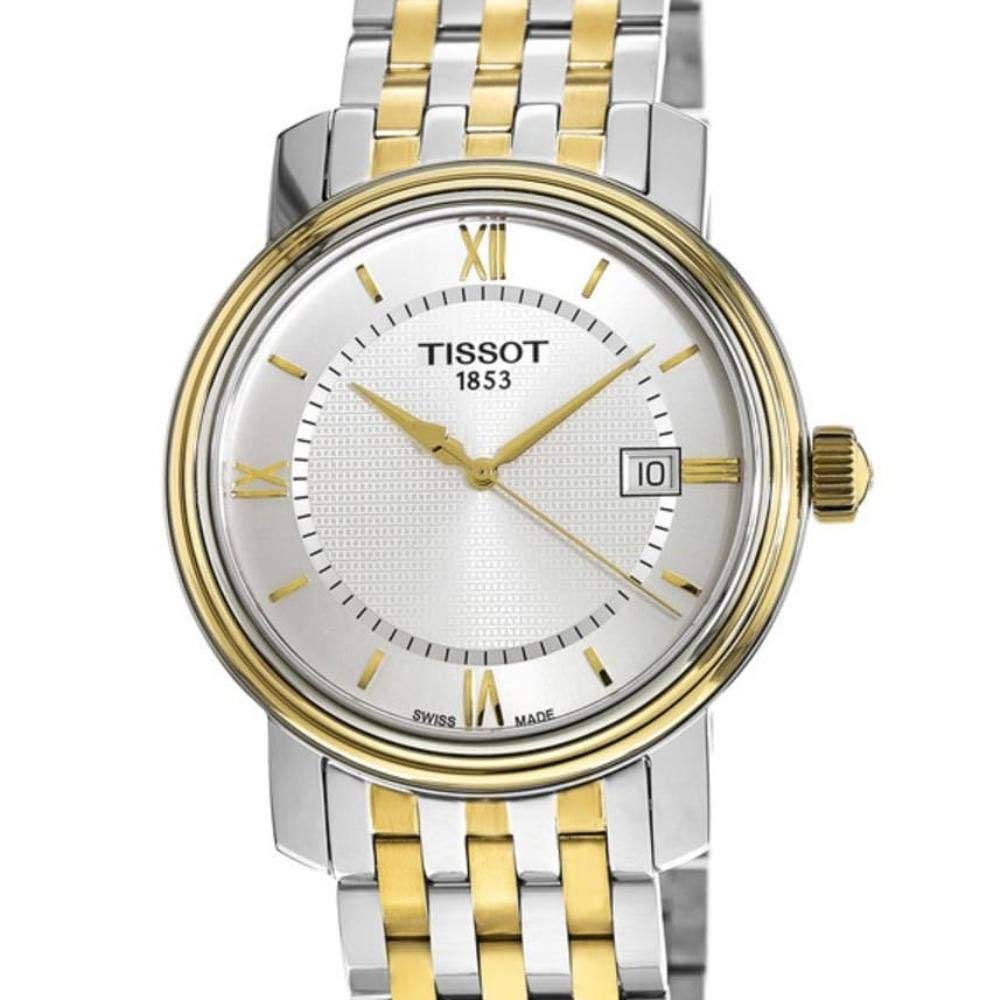 Tissot T Classic Bridgeport Silver Dial Two Tone Mesh Bracelet Watch For Men - T097.410.22.038.00 Watches Tissot   