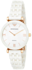 Emporio Armani Ceramica Mother of Pearl Dial White Ceramic Strap Watch For Women - AR1486 Watches Emporio Armani   