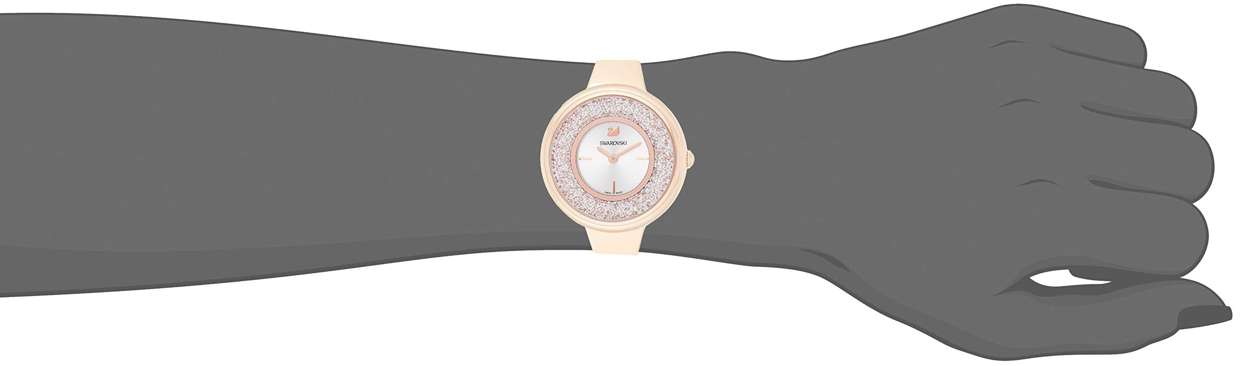 Swarovski Crystalline Bracelet White Dial Rose Gold Steel Strap Watch for Women - 5269250 Watches Swarovski   