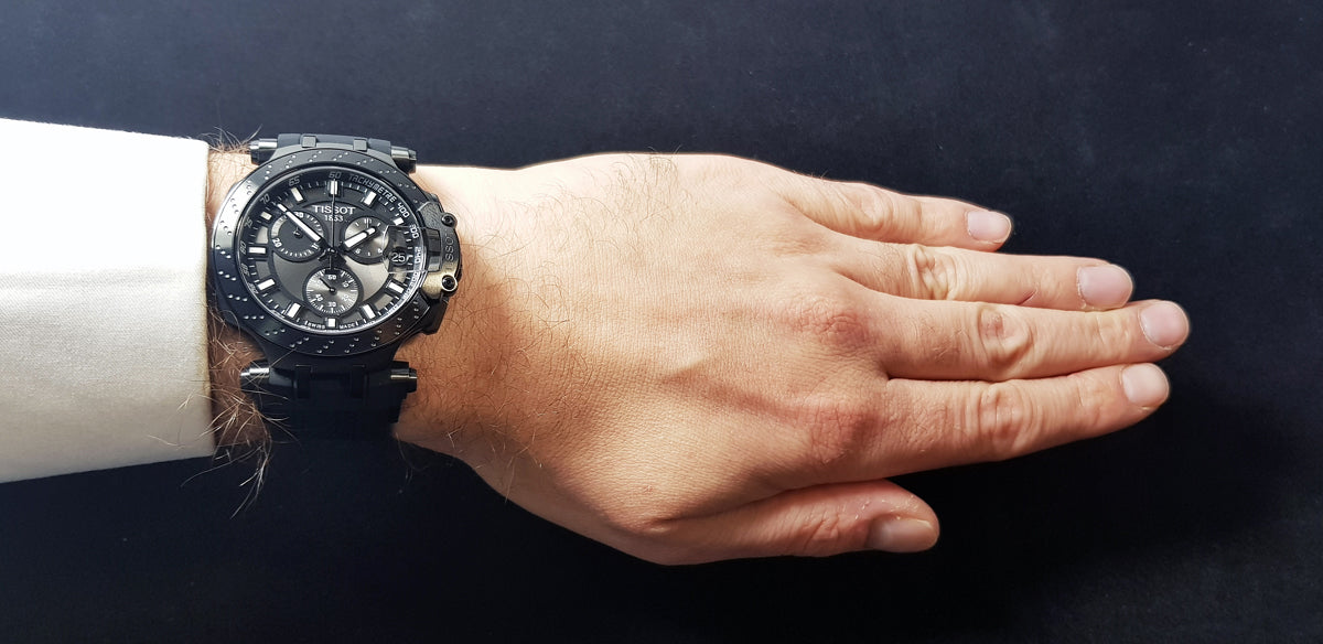 Tissot T Race Chonograph Anthracite Dial Black Silicon Strap Watch For Men - T115.417.37.061.03 Watches Tissot   