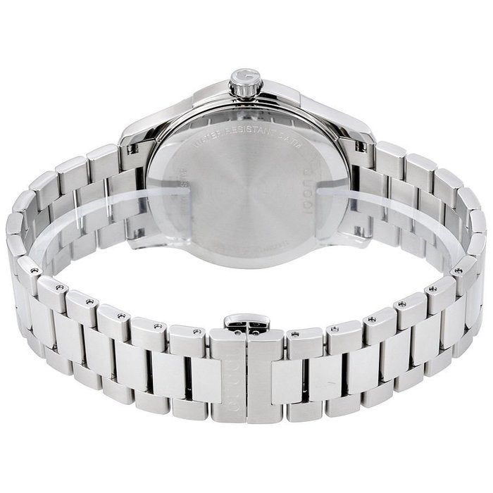 Gucci G Timeless Diamonds Mother of Pearl Blue Dial Silver Steel Strap Unisex Watch - YA126458 Watches Gucci   