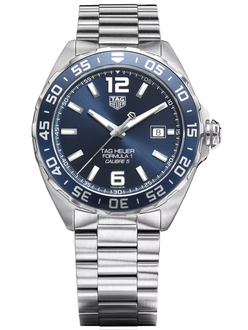 Tag Heuer Formula 1 Bucherer Blue Edition Blue Dial Silver Steel Strap Watch for Men - WAZ2015.BA0842 Watches Tag Heuer   