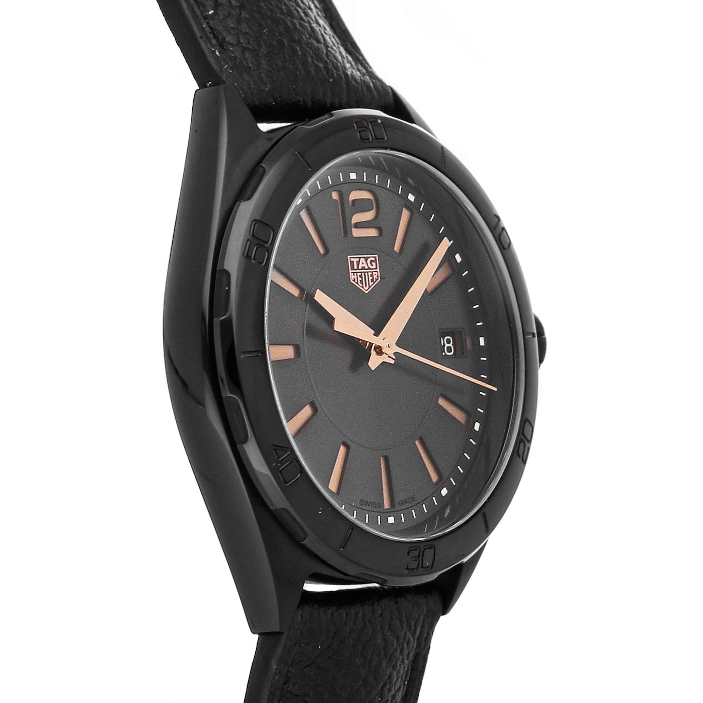 Tag Heuer Formula 1 35mm Quartz Black Dial Black Leather Strap Watch for Women - WBJ1314.FC8230 Watches Tag Heuer   