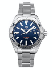 Tag Heuer Aquaracer Silver Stainless Steel Blue Dial Silver Steel Strap Watch for Men - WBD1112.BA0928 Watches Tag Heuer   