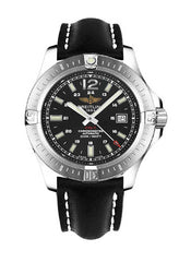 Breitling Colt Automatic 44mm Black Dial Leather Strap Mens Watch - A1738811/BD44/435X Watches Breitling   