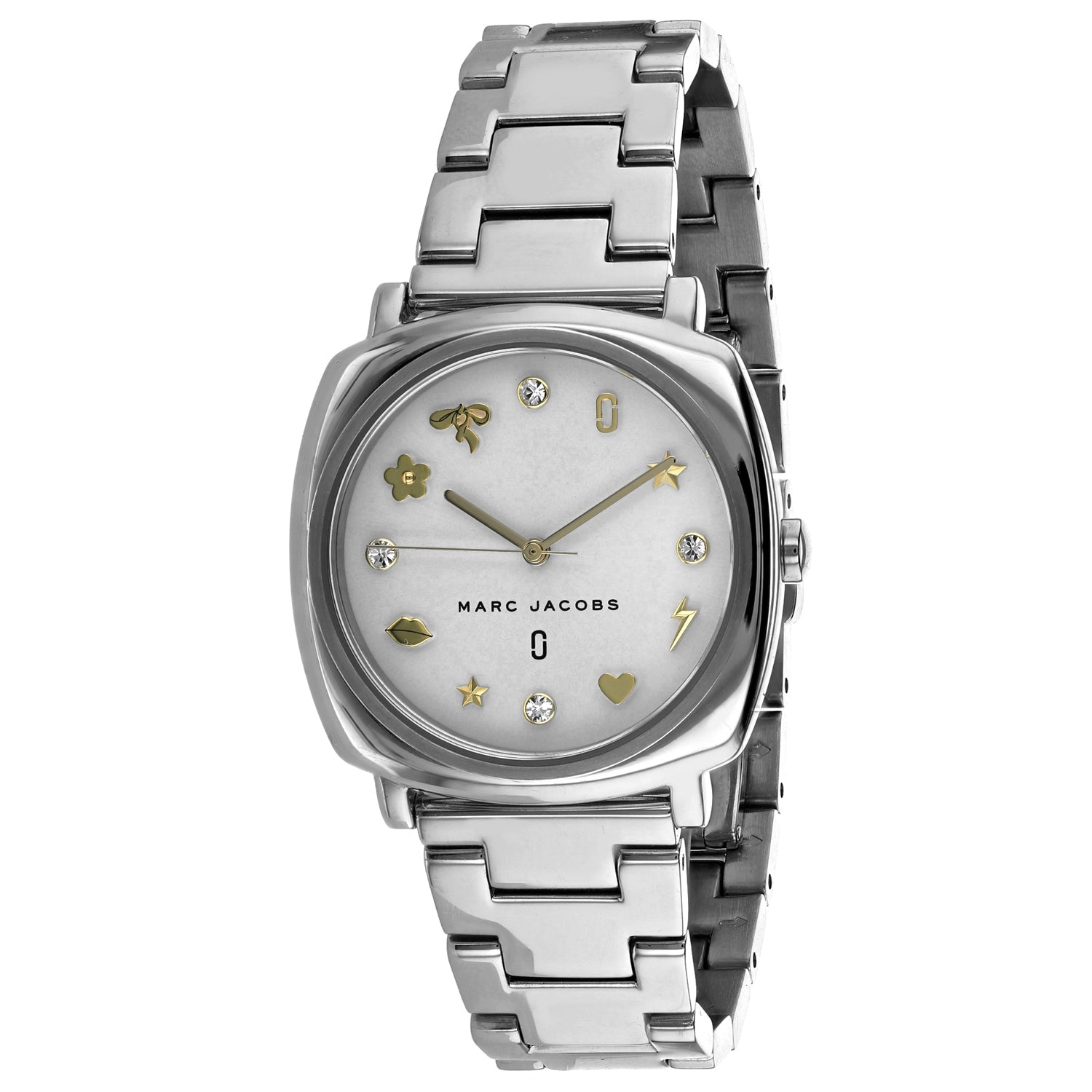 Marc Jacobs Mandy White Dial Silver Stainless Steel Strap Watch for Women - MJ3572 Watches Marc Jacobs   