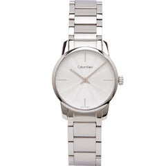 Calvin Klein City White Dial Silver Steel Strap Watch for Women - K2G23146 Watches Calvin Klein   