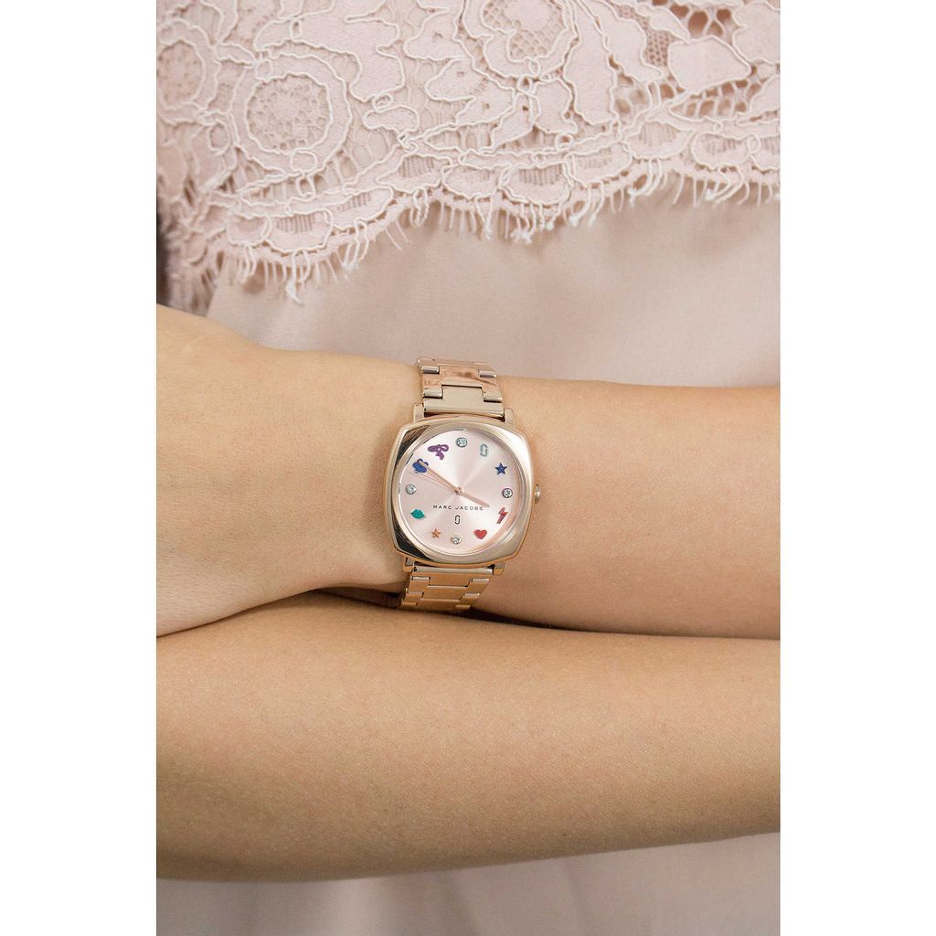 Marc Jacobs Mandy Rose Gold Dial Rose Gold Stainless Steel Strap Watch for Women - MJ3550 Watches Marc Jacobs   