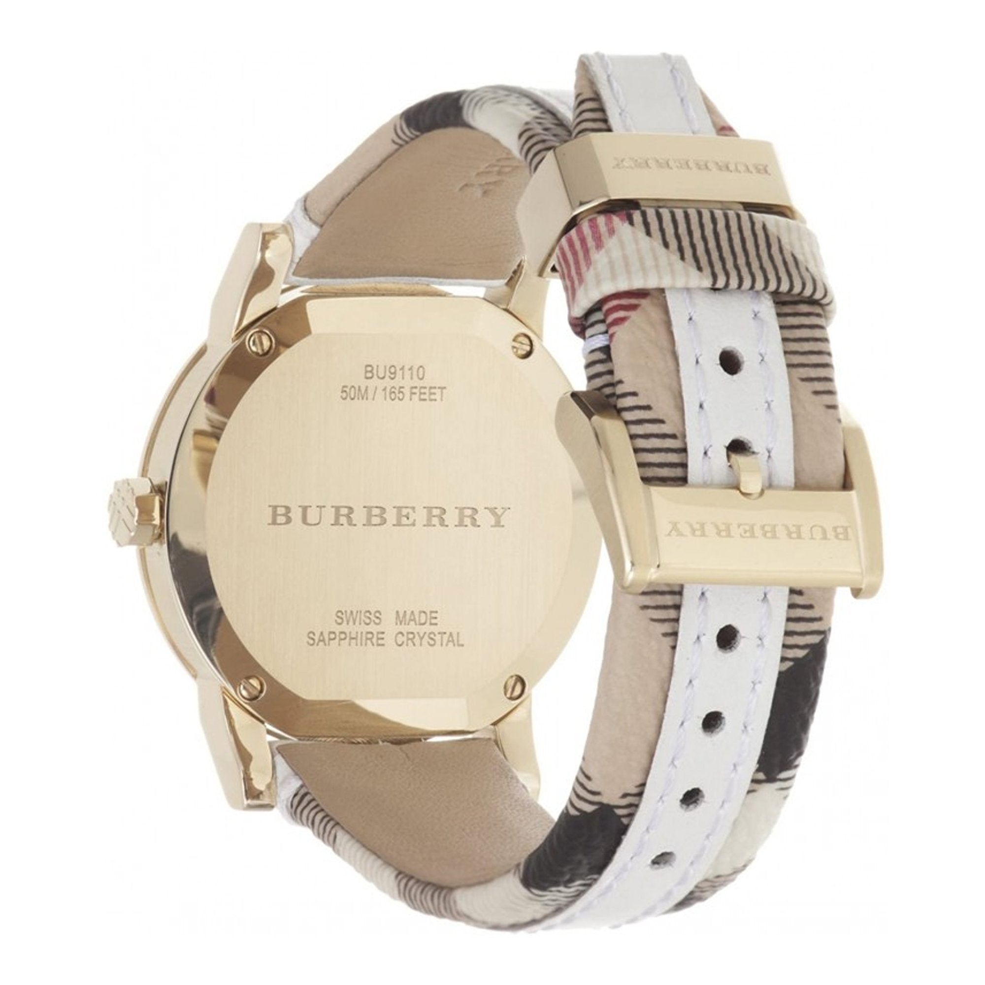 Burberry The City White Dial White Leather Strap Watch for Women - BU9015 Watches Burberry   