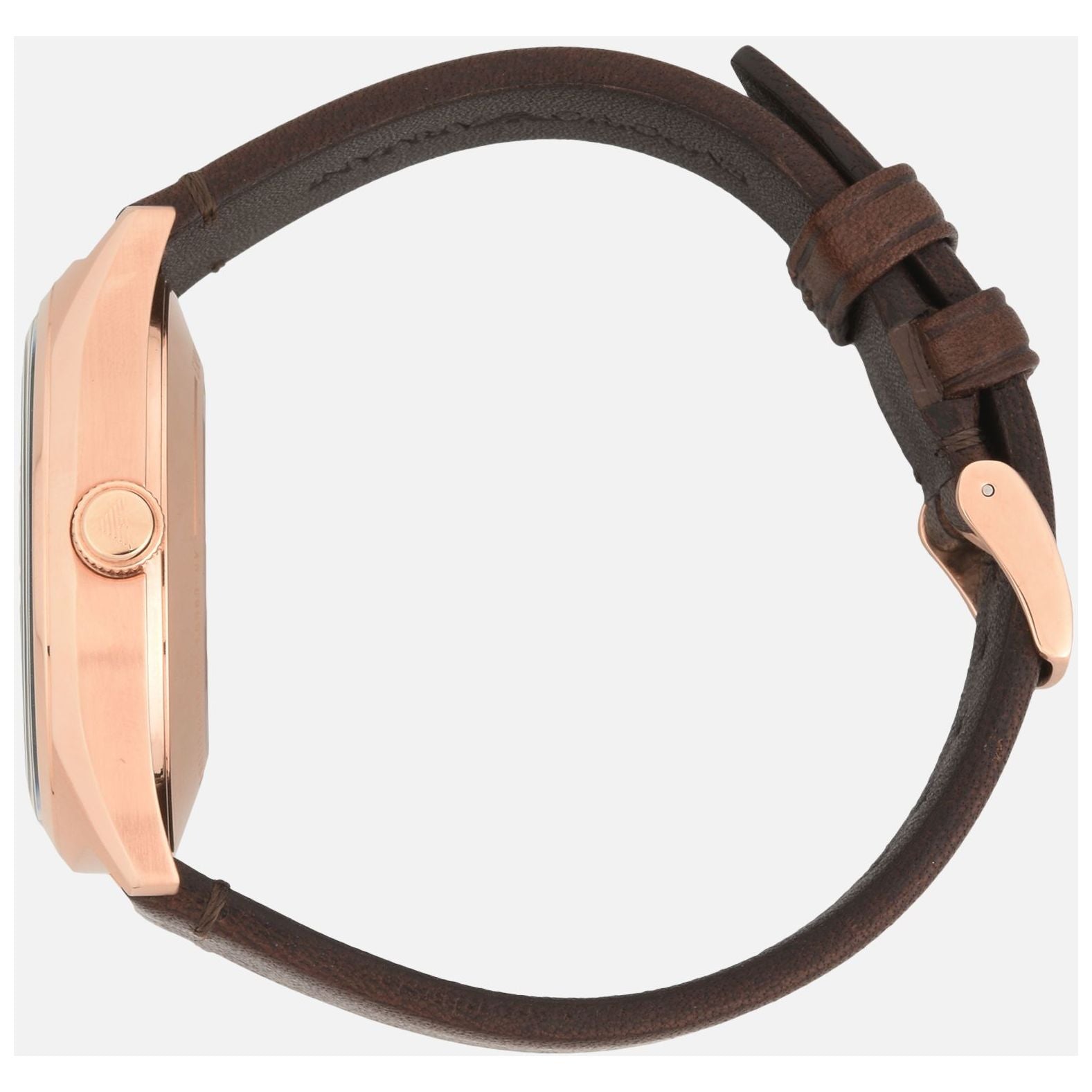 Emporio Armani Meccanico White Skeleton Dial Brown Leather Strap Watch For Men - AR60005 Watches Emporio Armani   