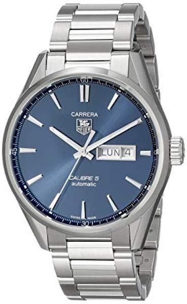 Tag Heuer Carrera Automatic 41mm Blue Dial Silver Steel Strap Watch for Men - WAR201E.BA0723 Watches Tag Heuer   