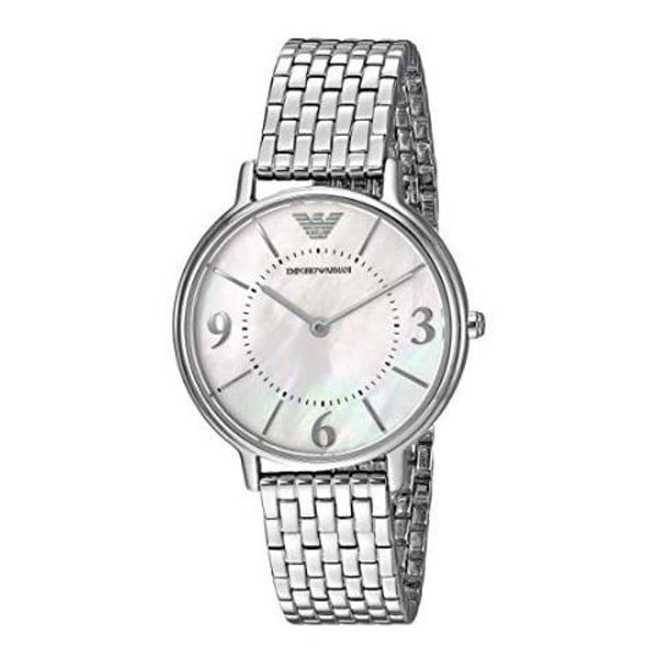 Emporio Armani Mother of Pearl Dial Silver Stainless Steel Watch For Women - AR2507 Watches Emporio Armani   