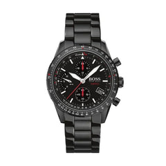 Hugo Boss Aero Black Dial Black Steel Strap Watch for Men - 1513771 Watches Hugo Boss   